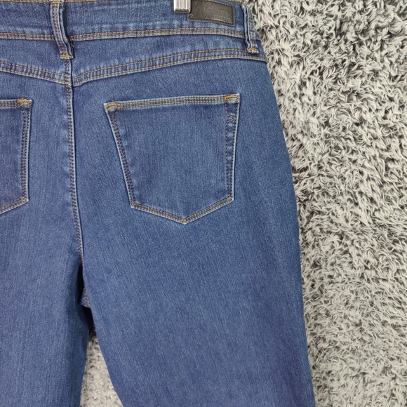 Natural Reflections Womens Gorpcore Cabin Flannel Lined Jeans 14 Blue Straight - Picture 15 of 16